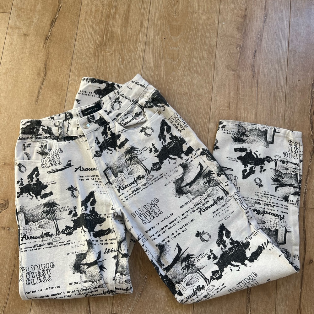 White fox flying first class jeans